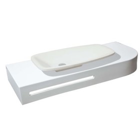 

Раковина Montebianco Tuscany, накладная, прямоугольная, 71 х 40 х 9,5 см, белая матовая