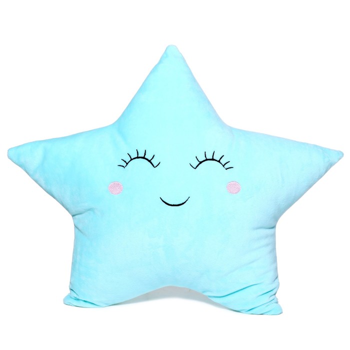 Мягкая игрушка-подушка Звезда голубая, 40 см