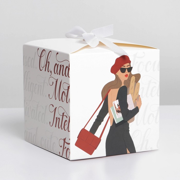 Коробка подарочная складная, упаковка, «GIRL», 12 х 12 х 12 см коробка подарочная складная хэппи тайм 12 5 х 12 5 х 12 см