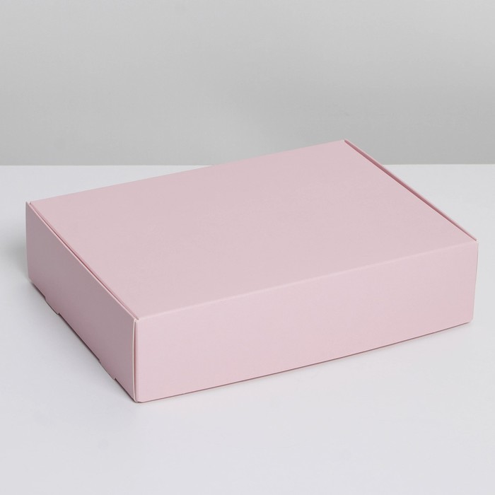 Коробка подарочная складная, упаковка, «Розовая», 21 х 15 х 5 см