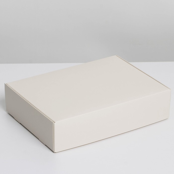 коробка складная теропром 7302903 бежевая 21 х 15 х 5 см Коробка подарочная складная, упаковка, «Бежевая», 21 х 15 х 5 см