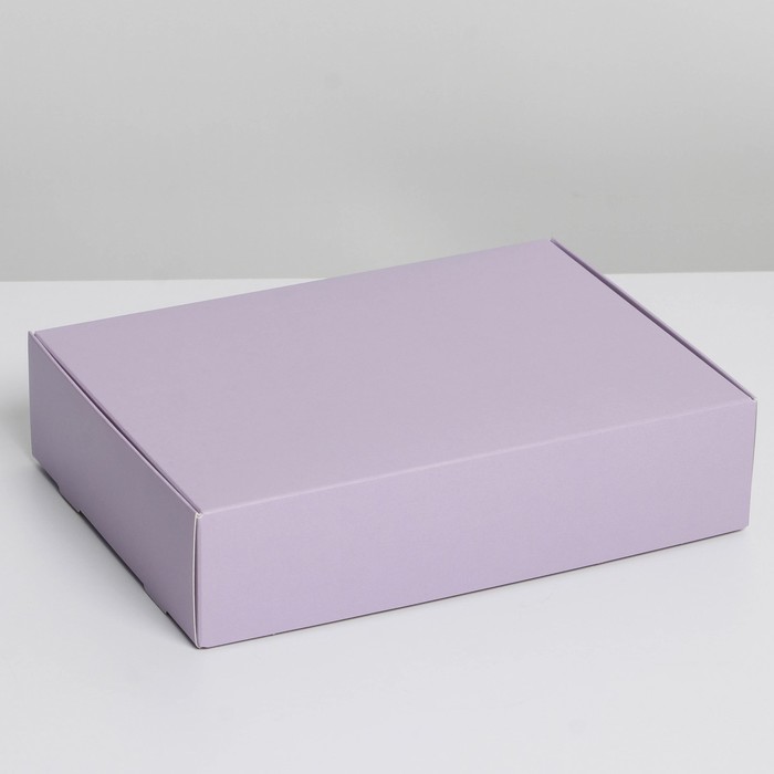 коробка подарочная складная упаковка звёзды 21 х 15 х 5 см Коробка подарочная складная, упаковка, «Лавандовая», 21 х 15 х 5 см