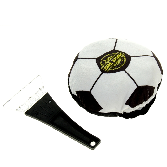 Скребок для снега авто в форме мяча "Знай наших!"