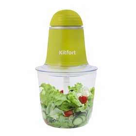 Измельчитель Kitfort КТ-3016-2, пластик, 200 Вт, 0.5 л, 1 скорость, салатовый Ош