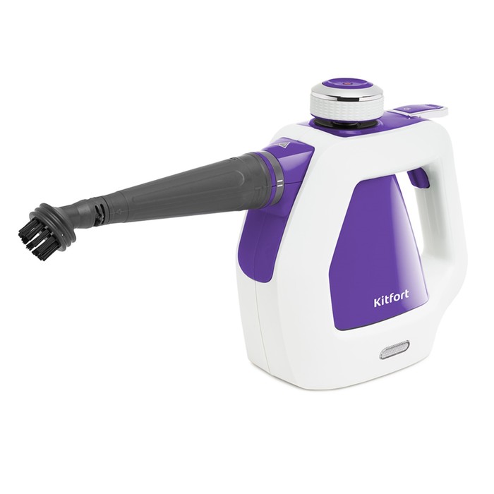 Пароочиститель Kitfort КТ-918-4, 1000 Вт, 200 мл, нагрев 2-3 мин, фиолетовый