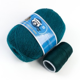 

Пряжа "Mink wool" 90% пух норки,10% полиамид 350м/50гр + нитки (868- Изумруд)
