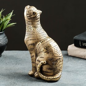 

Фигура "Кошка смотрит вверх" 14х9х22 см, бронза с позолотой