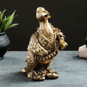 

Фигура "Утка охотник" 23х10х15 см, бронза с позолотой