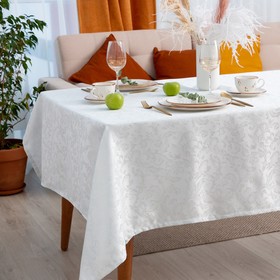 

Скатерть Этель "Venzel" цв.серебро, 142*220 +/-3 см, 115 ±10 гр,100%