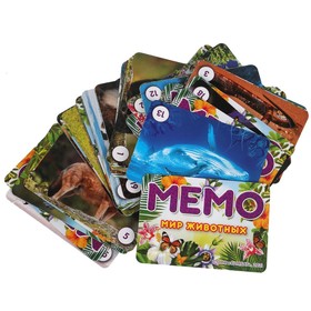 

Карточная игра Мемо «Мир животных», 50 карточек