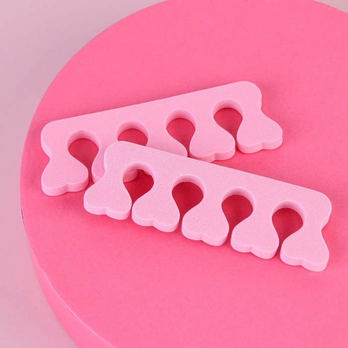 фото Набор разделителей для пальцев, 2 штуки, цвет розовый beauty fox