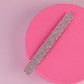 Пилка для ногтей, абразивность 180/240, цвет розовый Ош