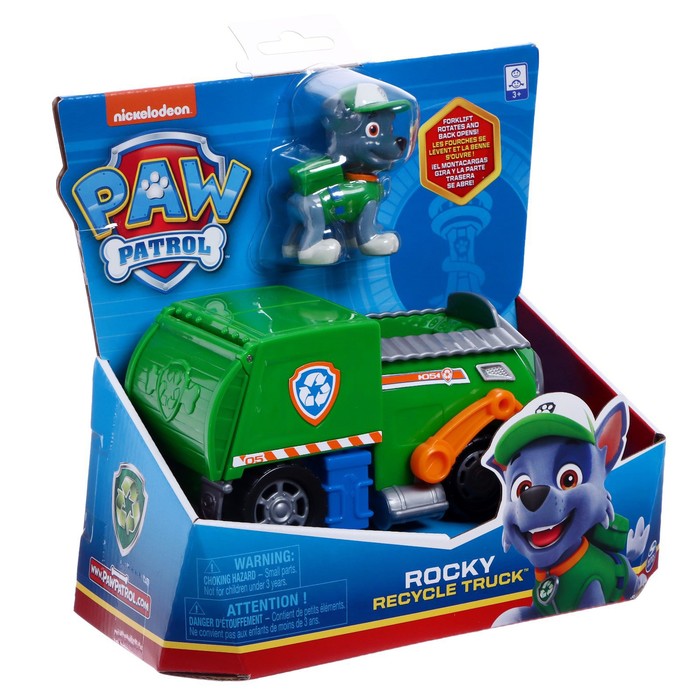 Машинка классическая с щенком Рокки, Щенячий патруль