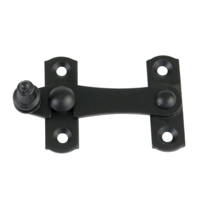 Задвижка оконная D-Л, левая, 80 × 30 × 20 мм, сталь, цвет чёрный