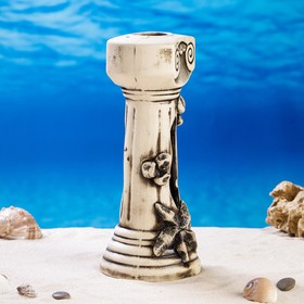 

Декорация для аквариума "Колонна", серая, 14х12х28 см