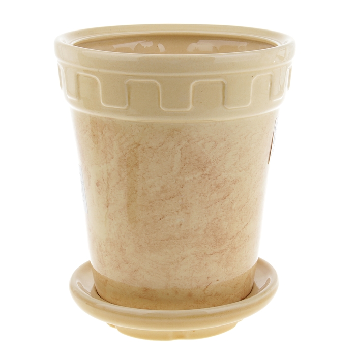 Кашпо "Альфа" бежевое 3,6 л