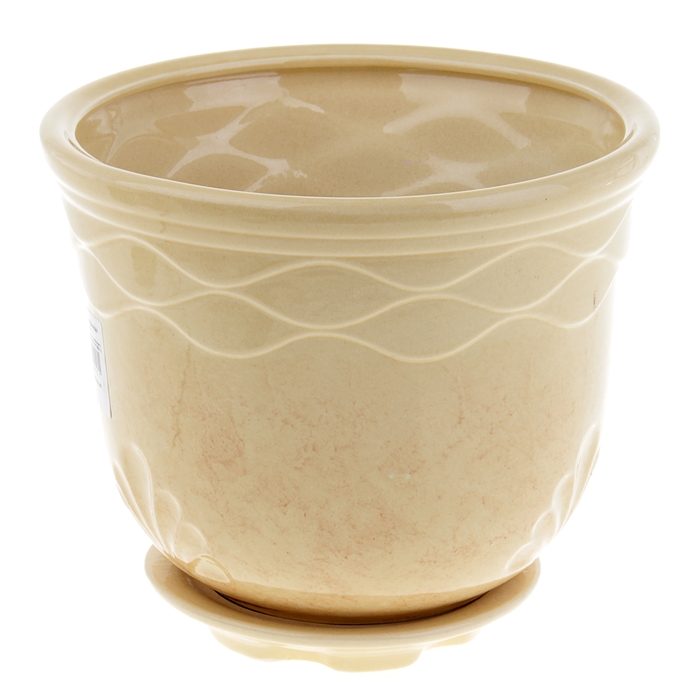 горшок цветочный Неон №2 4,5л 18*23см 1сорт бежевый