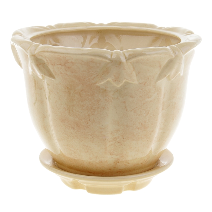 Кашпо "Аметист" бежевое 2,7 л