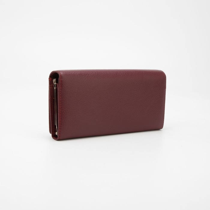 фото Кошелёк на магнитах, цвет бордовый