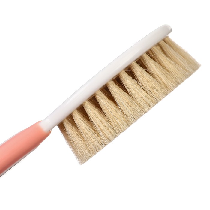 Набор для ухода за волосами: расческа и щетка, цвет белый/розовый