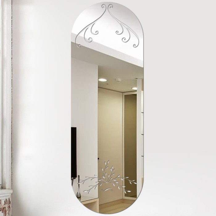 Декор настенный "Зеркало", зеркальный, 45 х 15 см