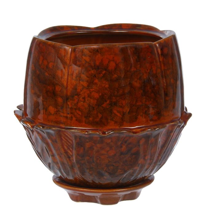 Кашпо "Азалия" коричневое 3 л