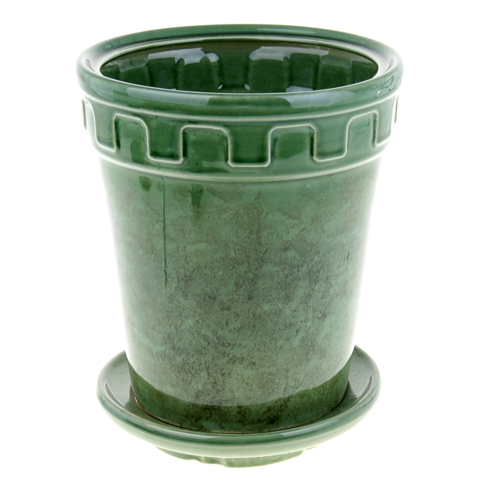 Кашпо "Альфа" зелёное 3,6 л