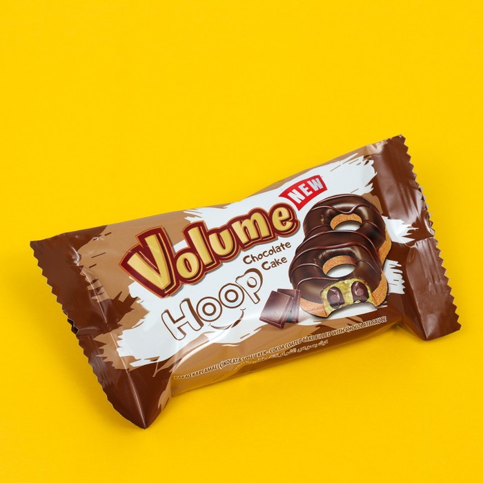 

Кекс Volume Hoop с шоколадной глазурью и шоколадной начинкой 45г