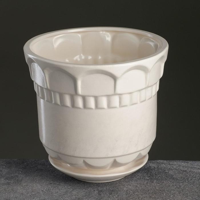 Кашпо "Фиеста" горчичное, микс 2,5 л