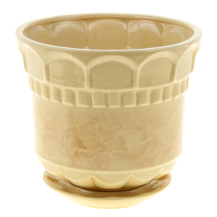 Кашпо "Фиеста" бежевое 2,5 л