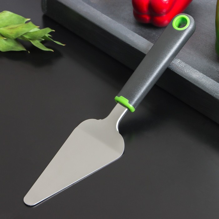 Лопатка кухонная Доляна Lime, 27×6 см, цвет чёрно-зелёный lime 19×5 5 см цвет чёрно зелёный