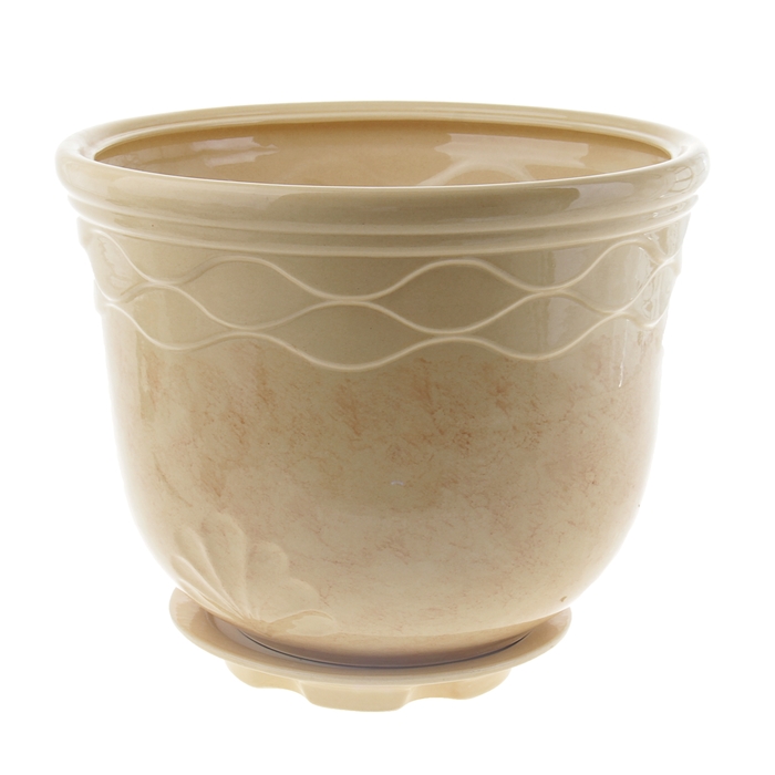 Кашпо "Неон" бежевое 11 л