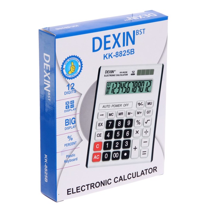 Калькулятор настольный DEXIN 12 - разрядный КК - 8825В