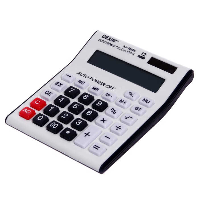 Калькулятор настольный 12-разрядный КК-8825В DEXIN