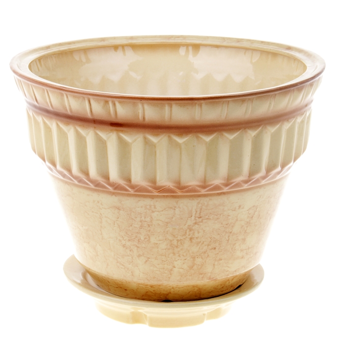 Кашпо "Стиль" бежевое 10 л