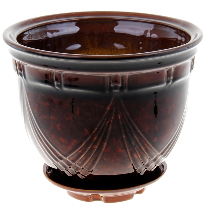 Кашпо "Мирида" коричневое 5 л