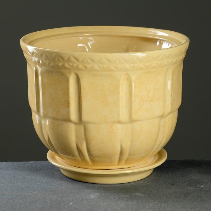 Кашпо "Атлант" бежевое 8 л