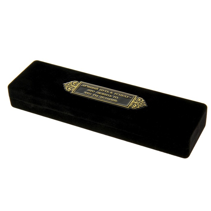 Ручка подарочная в бархатном футляре "Путь к успеху"