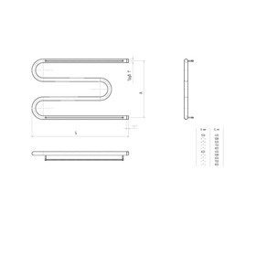 

Полотенцесушитель водяной "Тругор" М1 П, 600 х 700 мм, с креплениями