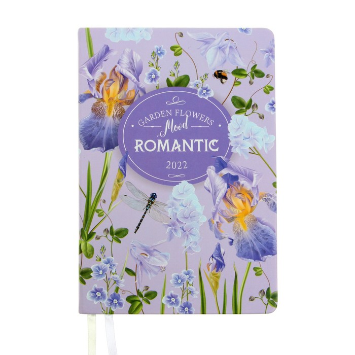 Ежедневник датир 2022 A5 176л, deVENTE Elizabeth, тв обл ИСК КОЖА, цв печ срез и форз