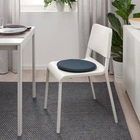 

Подушка на стул СУННЕА, размер 36x2,5 см, цвет чёрно-синий