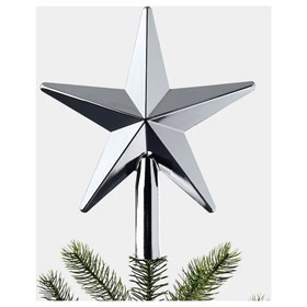 

Наконечник звезда ВИНТЕР 2021, 24 см, цвет серебристый