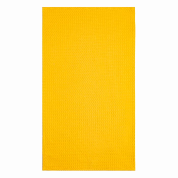 фото Полотенце 35х60 см, желтый, вафля, 240 гр/м2, хлопок 100% русский дом