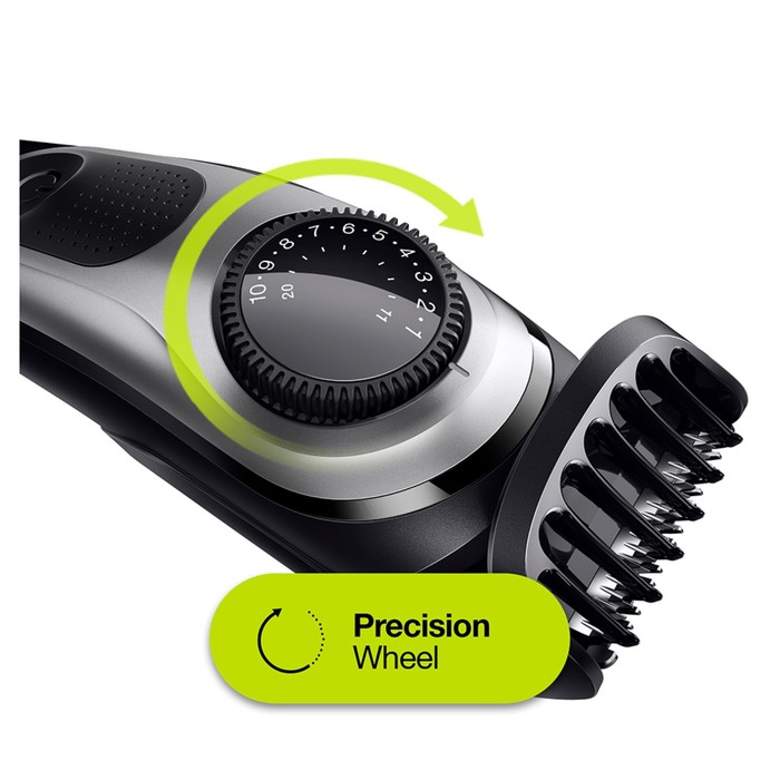 

Триммер для бороды и усов Braun BT5260 + Бритва Gillette, 3 насадки, 2 кассеты, чёрно-серый