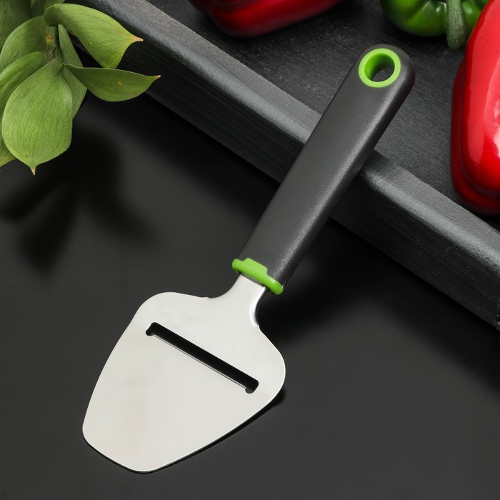 

Нож для сыра Доляна Lime, 22×7,5 см, цвет чёрно-зелёный