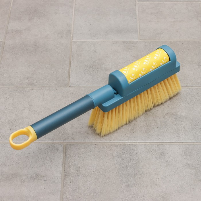 

Щётка универсальная с чистящим роликом, ворс 6,5 см, 12×1,5×36 см