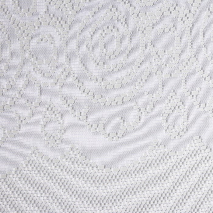 фото Тюль на кухню без шторной ленты, 200х165 см, цвет белый, 100% полиэстер лента