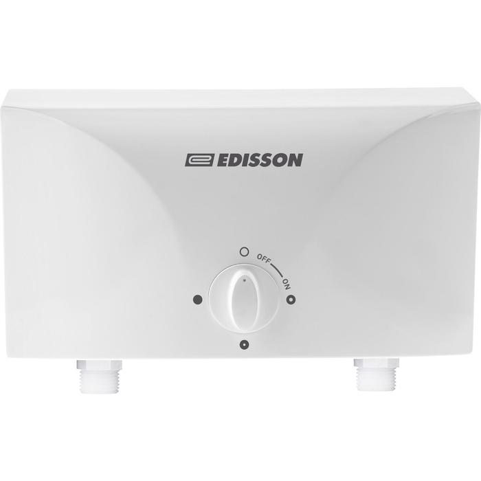 Водонагреватель EDISSON Viva 6500, проточный, электрический, 6.5 кВт, 3.7 л/мин, белый