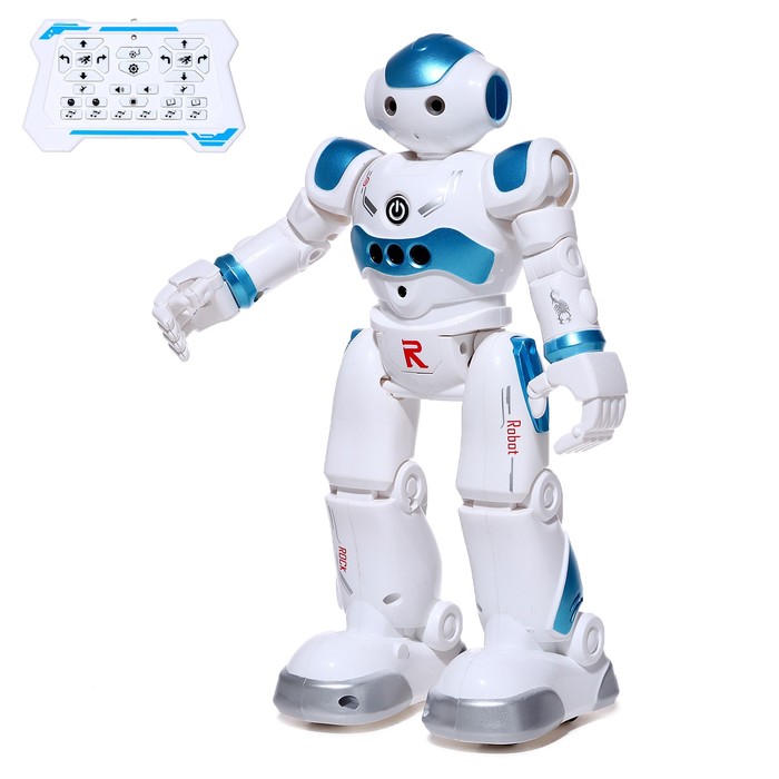 цена Робот «Робо-друг», с дистанционным и сенсорным управлением, русский чип, цвет синий