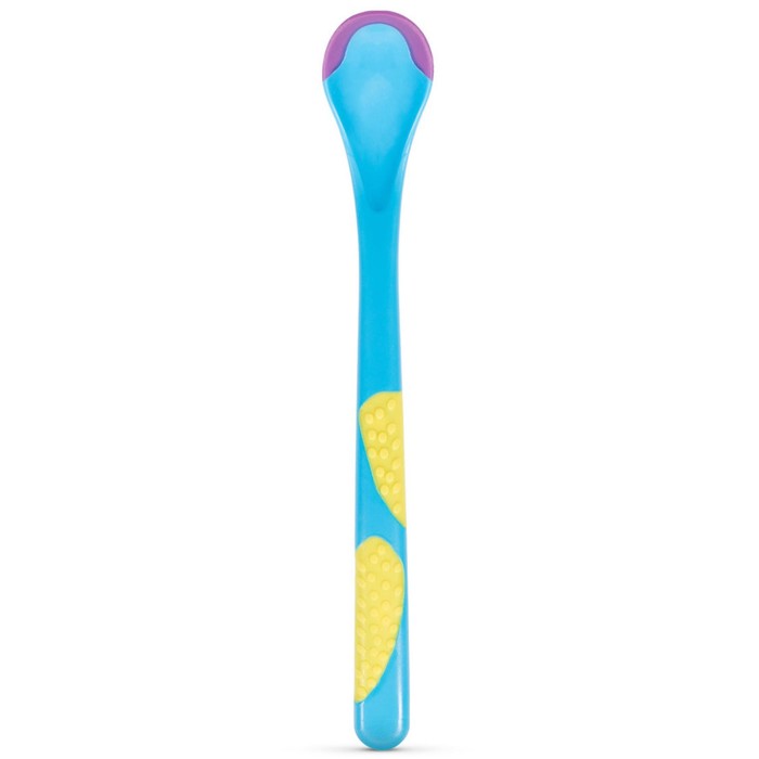 Ложка термочувствительная Baboo Soft Spoon, от 4 месяцев, цвет голубой